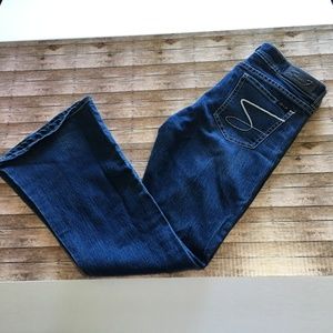 Seven7 flare jeans dark blue sz 12 GUC